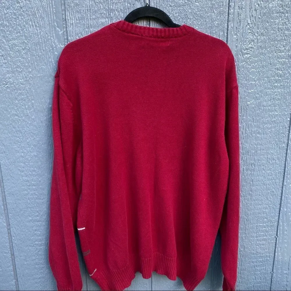 Oscar De La Renta Sweater Men's XXL Red